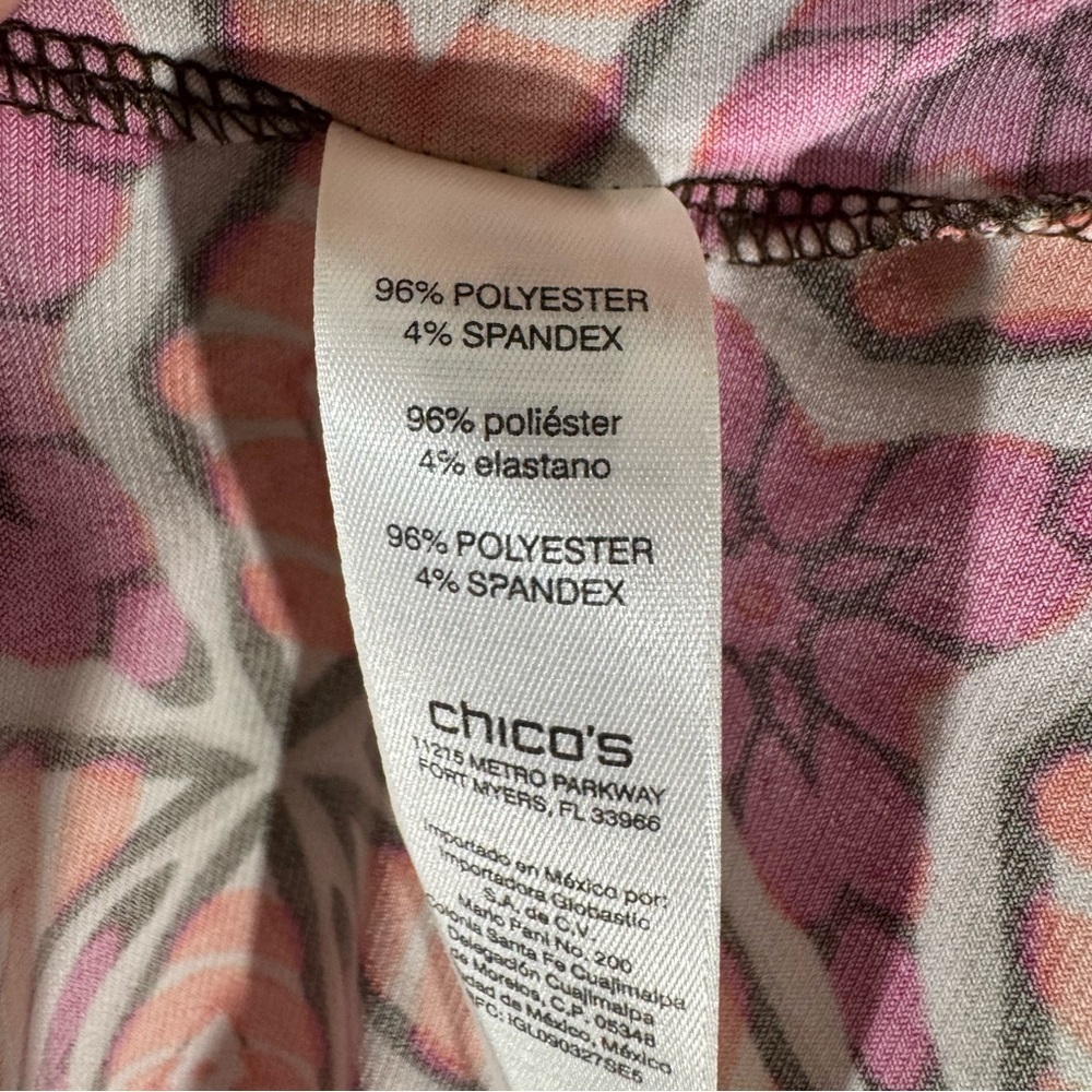Chico’s Off the Shoulder Geometric Print Top - Picture 7 of 8